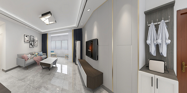 Abner逸尘-永诚装饰九洲湾景汇效果图-装修设计方案