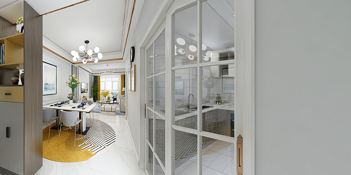 设计师洪军-花样年花样城黄先生现代轻奢-装修设计方案