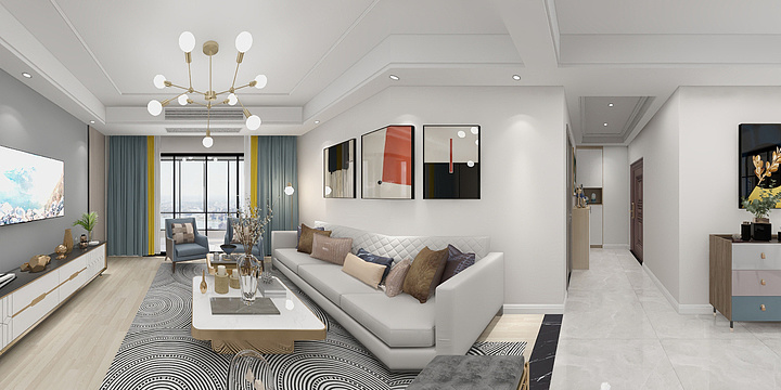 Bigradish设计-恒禾东尚11-2404张先生-装修设计方案