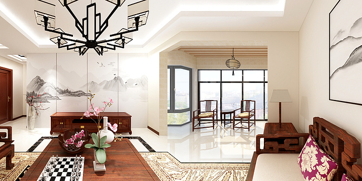 客单-泊澜公馆小区-中式-装修设计方案