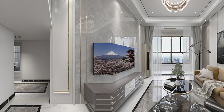 梵米丽空间设计-恒大山水城-装修设计方案