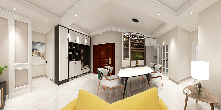 GCG99-万晟阳光城96.84平现代简约-装修设计方案