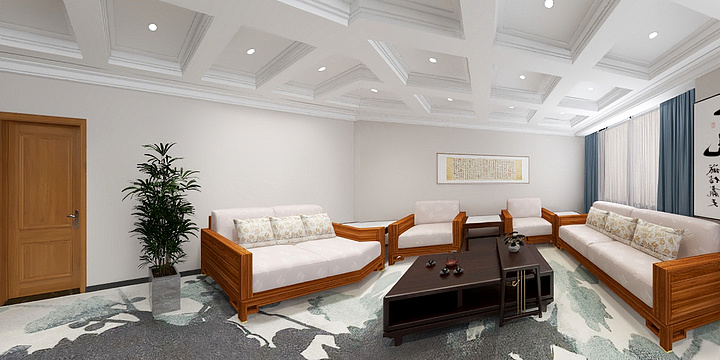 大山1828-接待室-装修设计方案