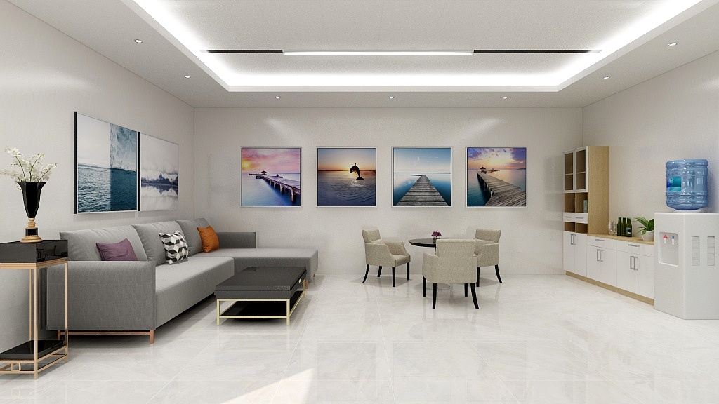 大新欣元建筑工程有限公司-广西东来新能源公司展厅-装修设计方案