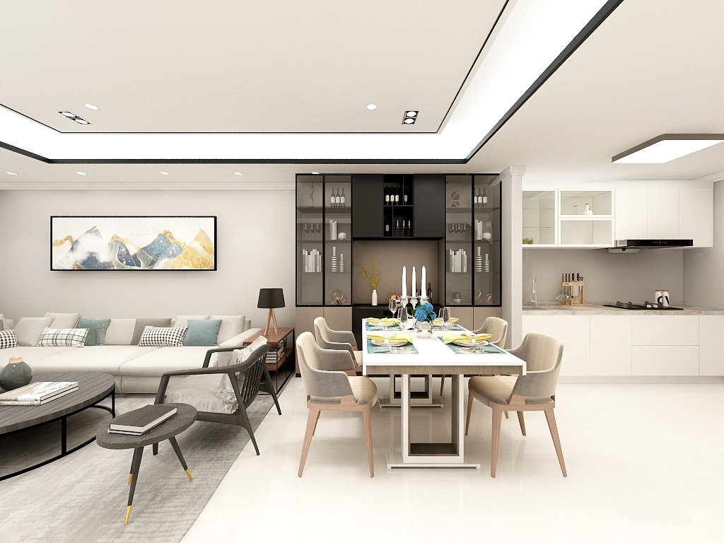 梁辰艺境空间设计-一楼-装修设计方案