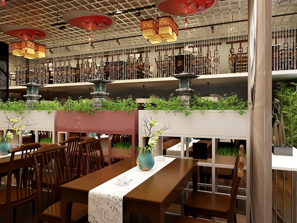 王点滴-中国风餐厅-装修设计方案