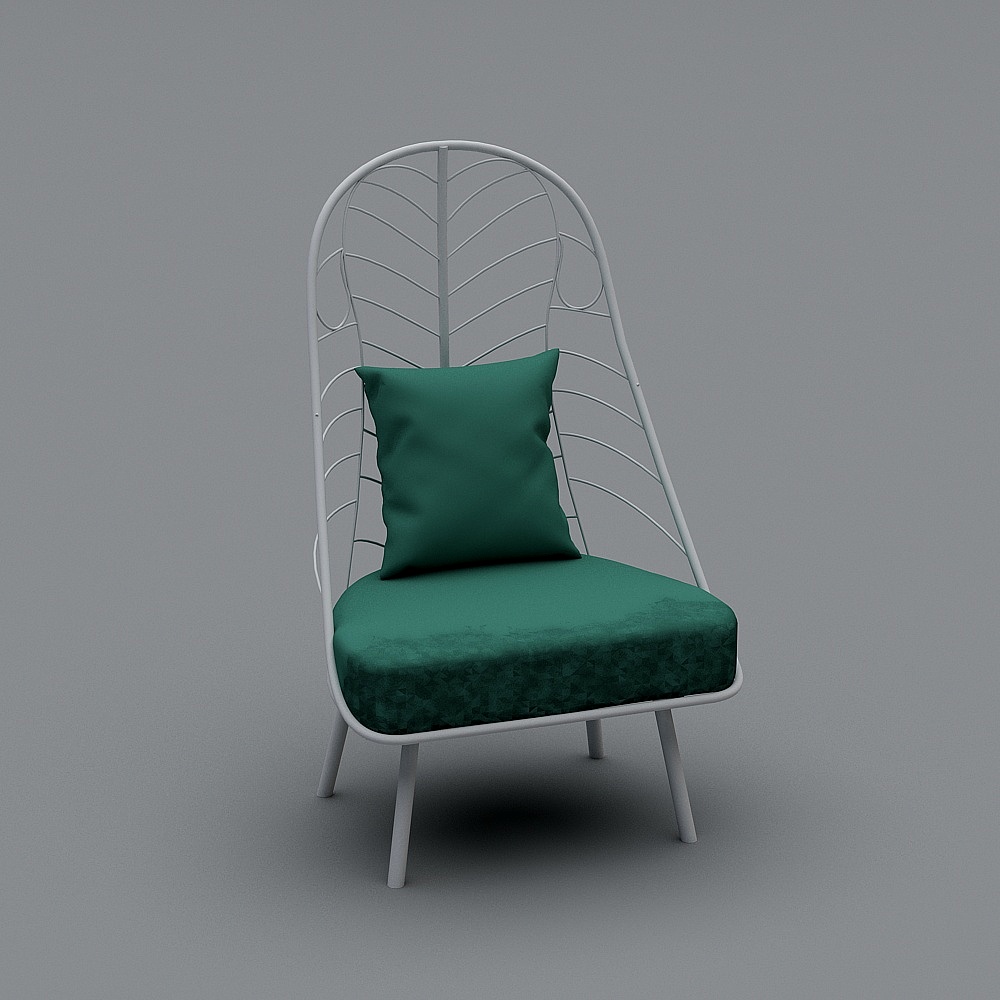 芭蕉扇沙发躺椅3D模型
