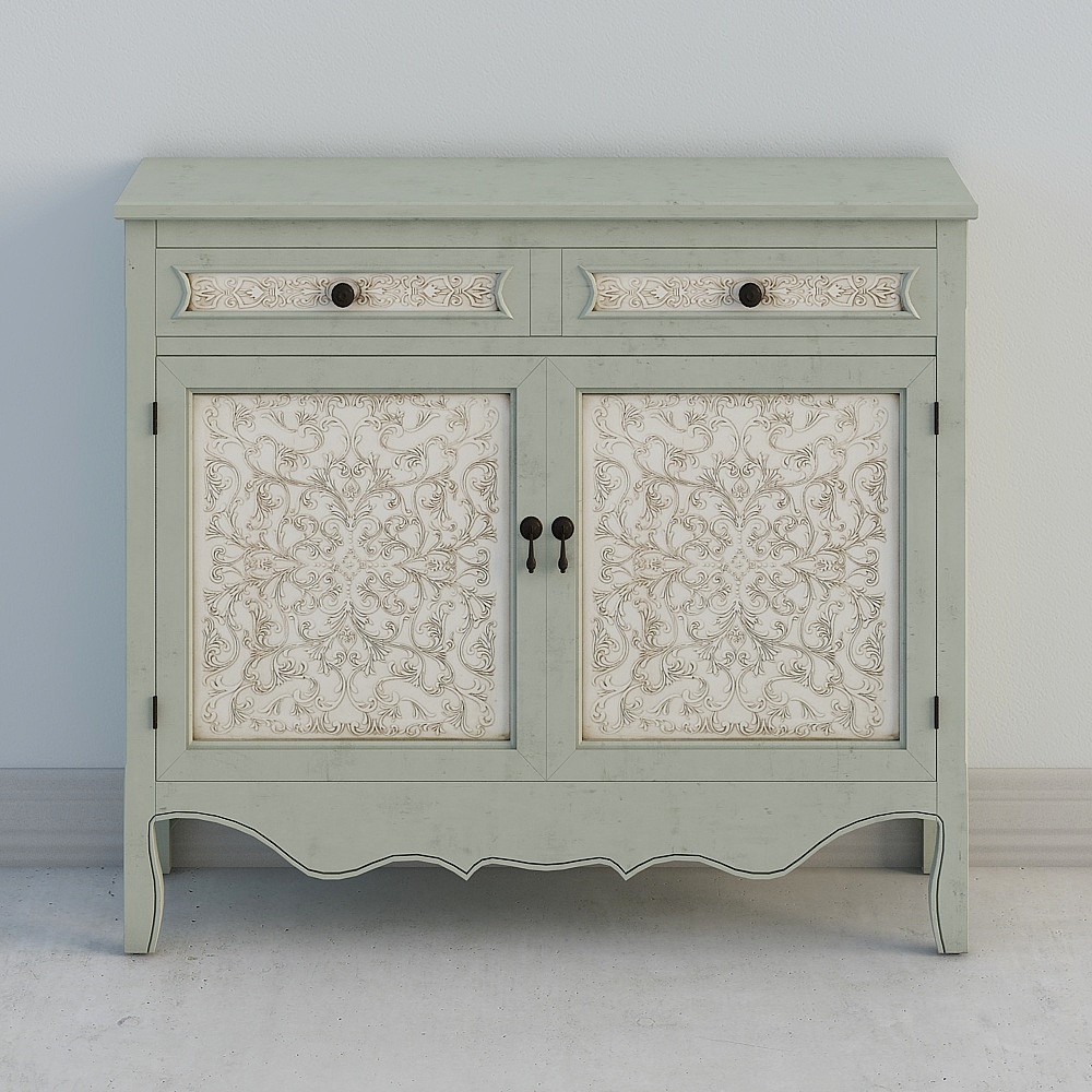 Mae Tehya Antique 2 Door Cabin3D模型