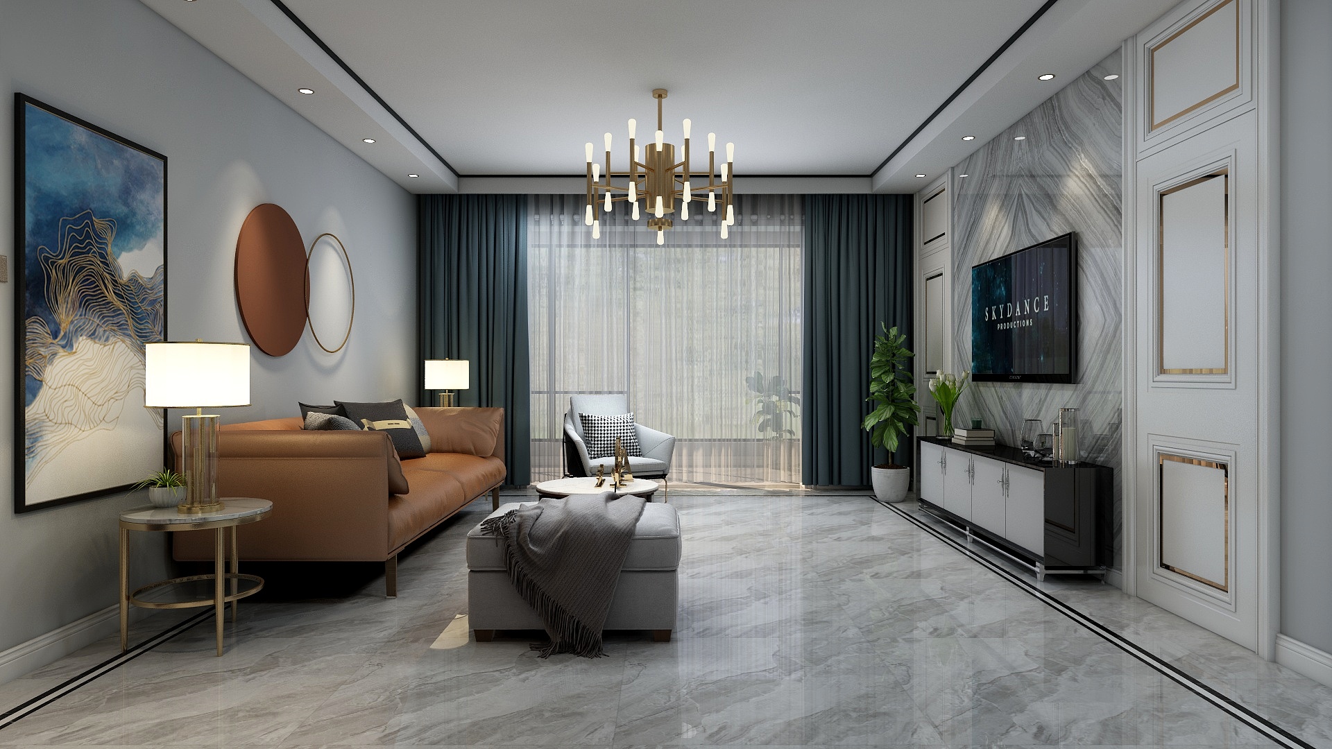 娄北15299015798-135平现代混搭-装修设计方案