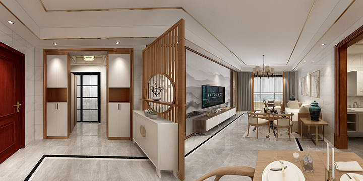 谢德玉-金河湾8栋02户型-装修设计方案