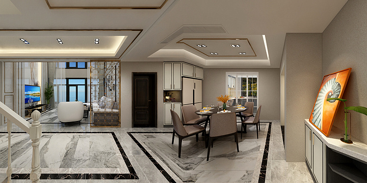 潘伟民-万山华府2层别墅-装修设计方案