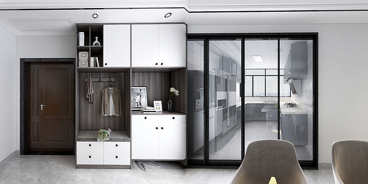 蓝色的三北-滨河人家余叔叔雅居-装修设计方案