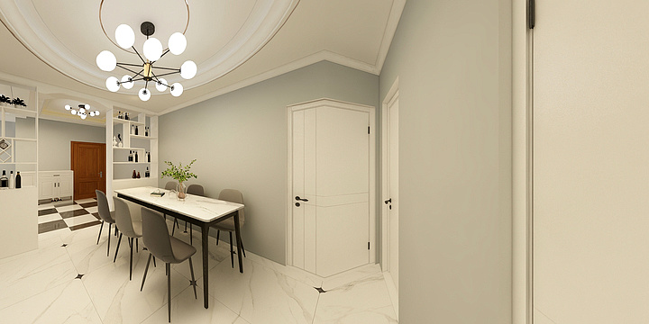 街角鸢尾xj-莲花小区1楼方案1-装修设计方案