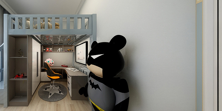 不烦设计工作室-瑞和园89.50㎡B户型3室2厅1卫-装修设计方案