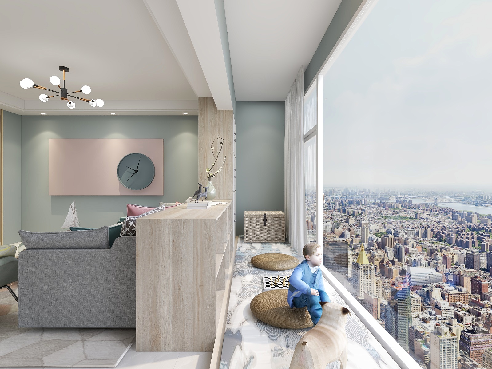 雯丽丽-82方-北欧-公寓装修效果图