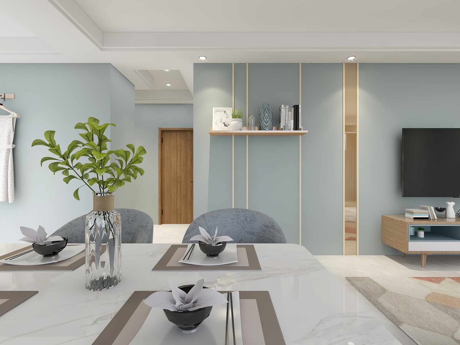 雯丽丽-82方-北欧-公寓装修效果图