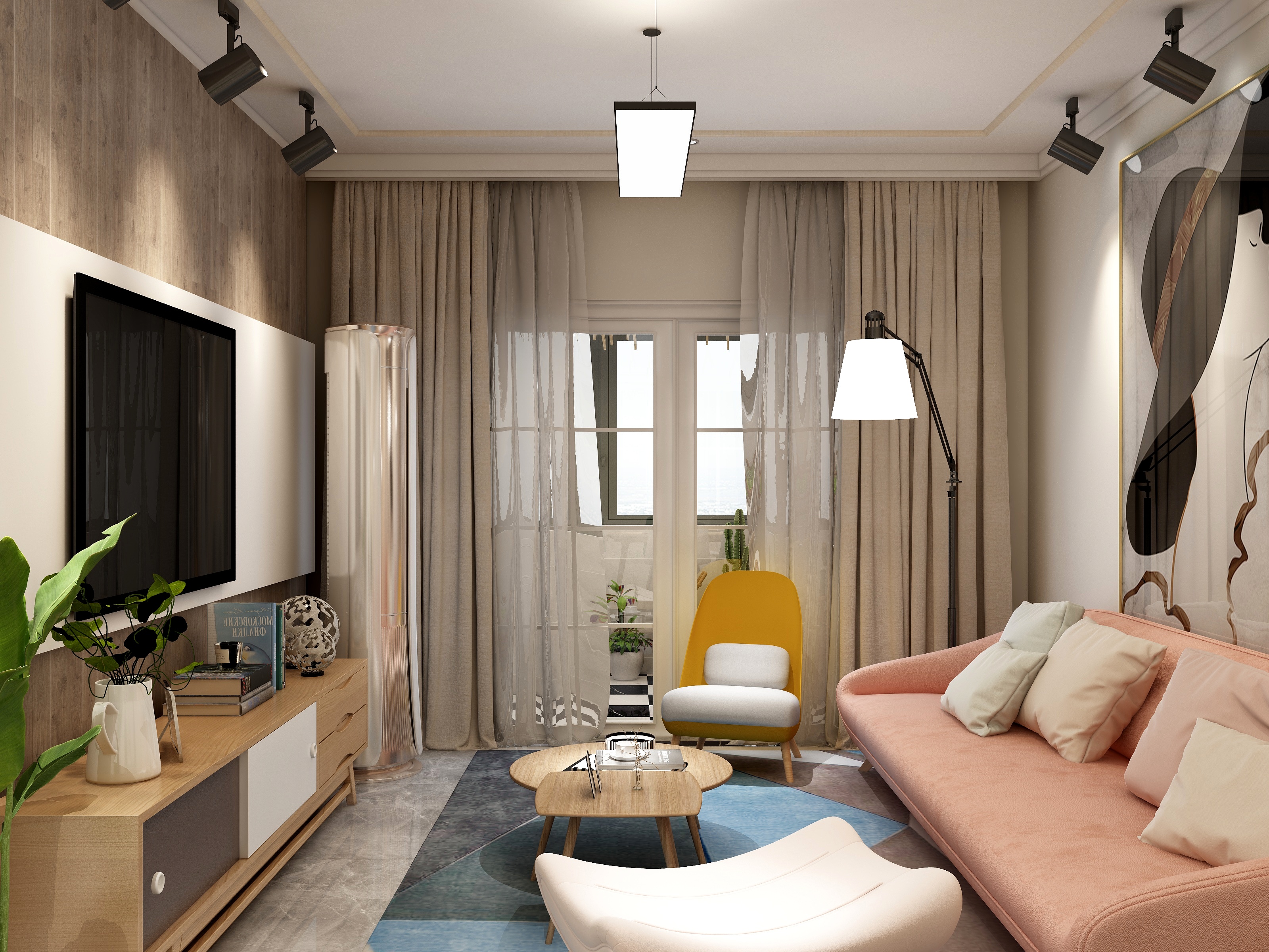 万丽-3室2厅1卫1厨-装修设计方案