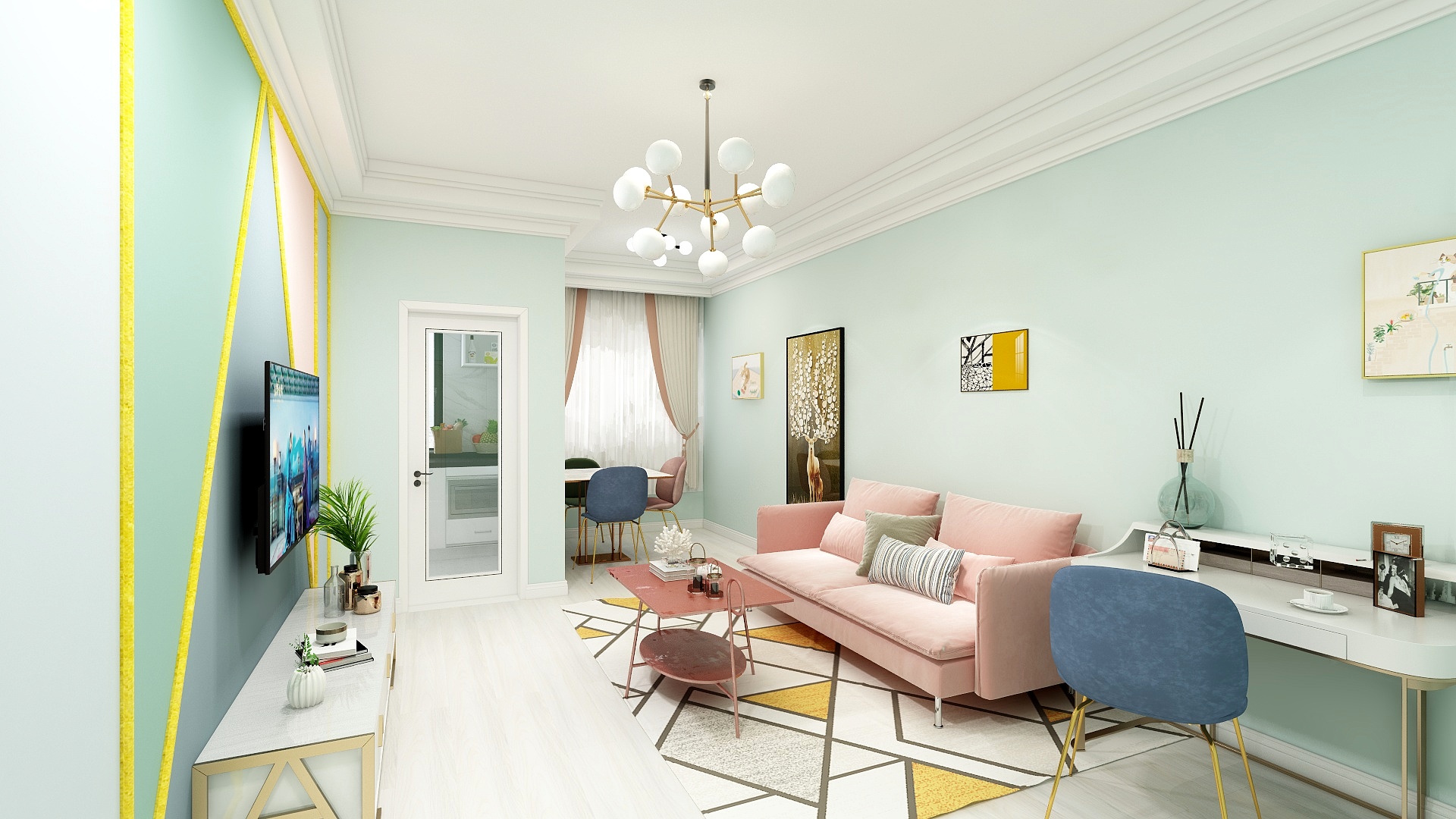 甜柠檬格子-丰润御景嘉园-装修设计方案