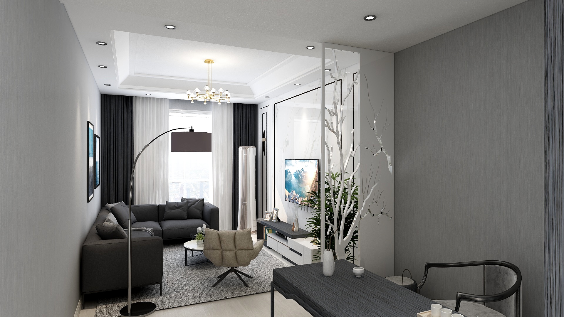 设计起源生活-景（白灰现代）-副本（修改）-装修设计方案