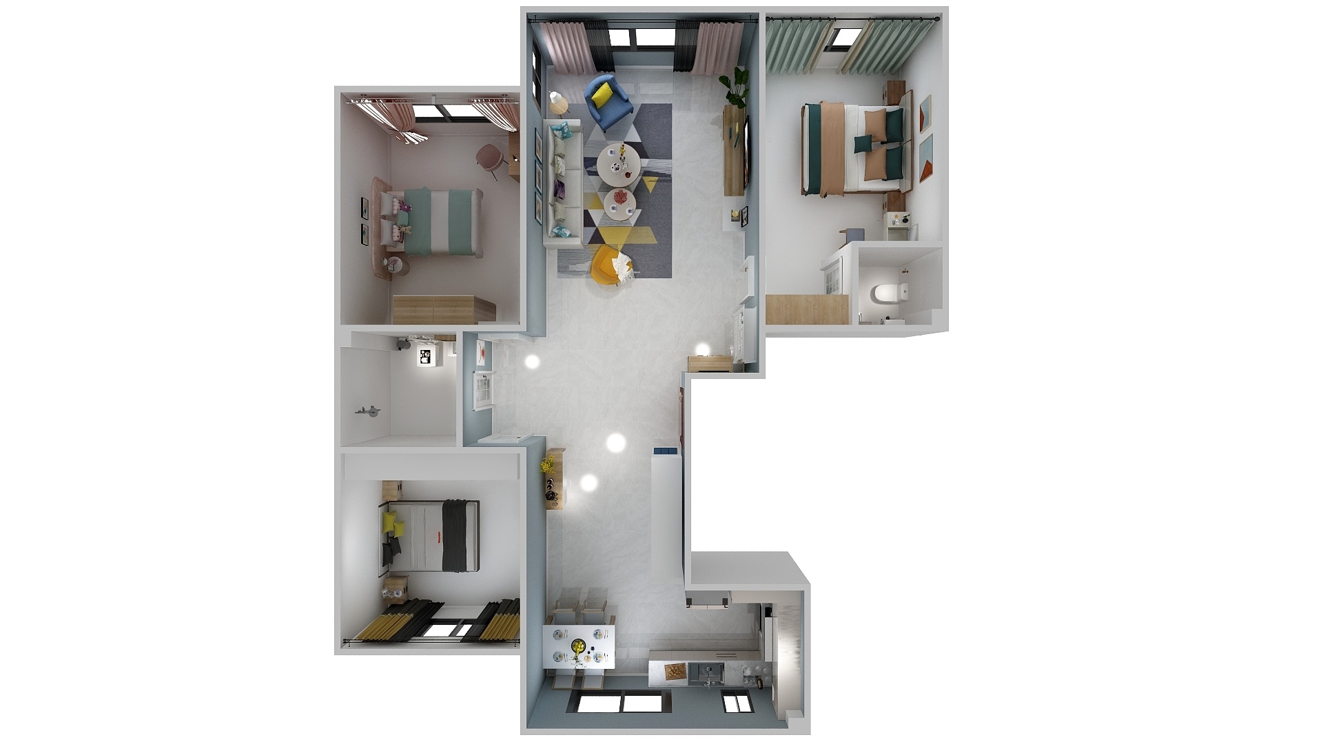 蛟龙傲雪-12号楼2单元东户-装修设计方案