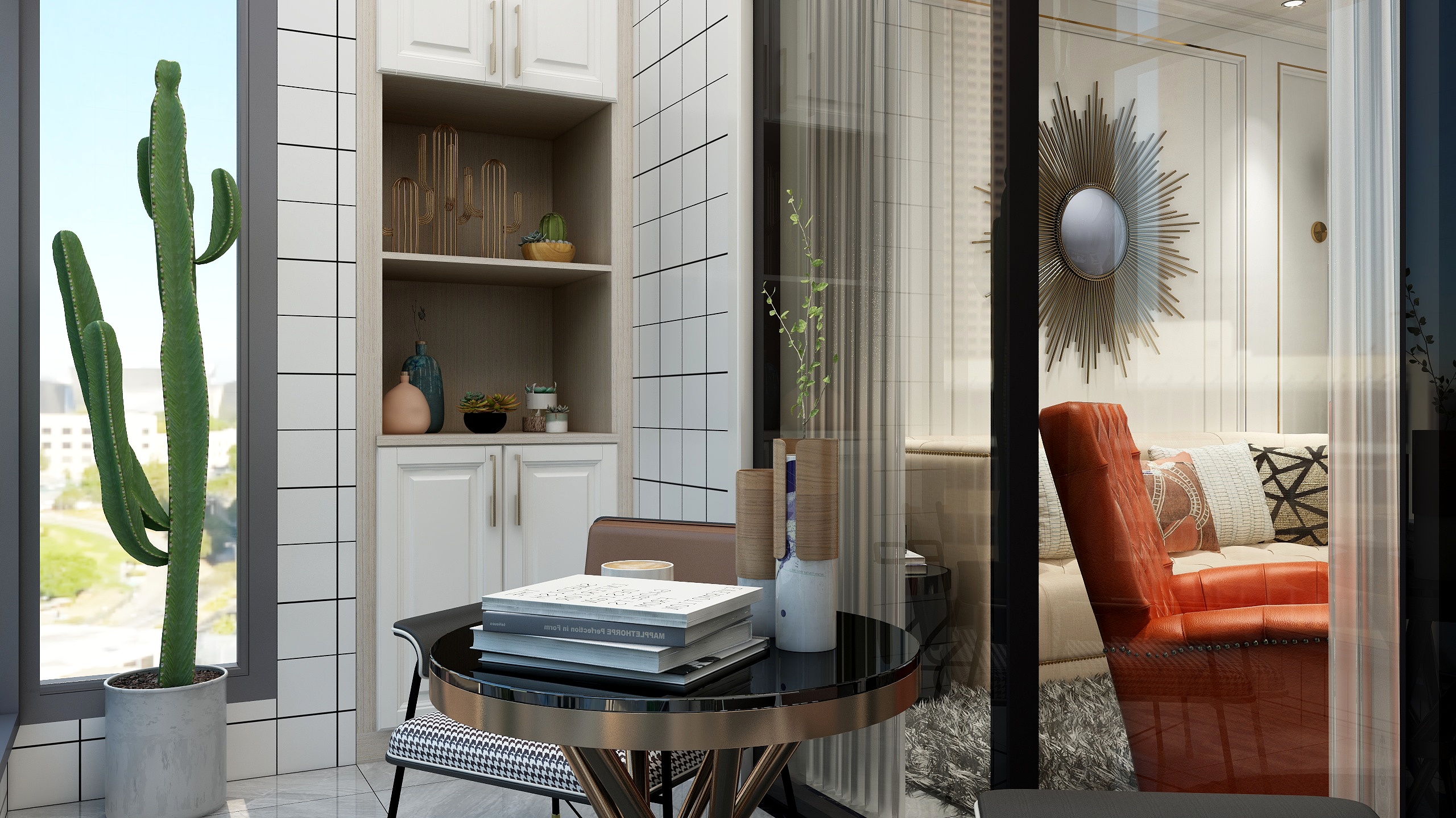 至简名设-文稳康-SX惠达地产样板间A7-1户型装修效果图