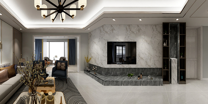 天仁设计吴永波-鑫悦华府2-2-704-装修设计方案