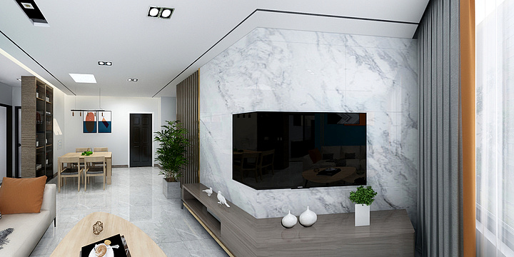 作龙-幸福家园中式-装修设计方案