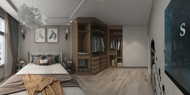 Miss予-100平样板间-现代轻奢风-副本-装修设计方案