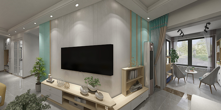 熊鹰xy-德信海德公园83.00㎡A2’3室2厅1卫1厨-装修设计方案