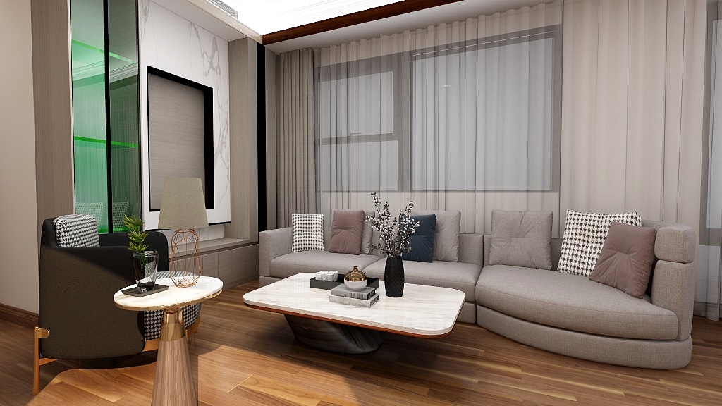 全案设计师Lee-无锡中锐星公元142㎡户型-装修设计方案