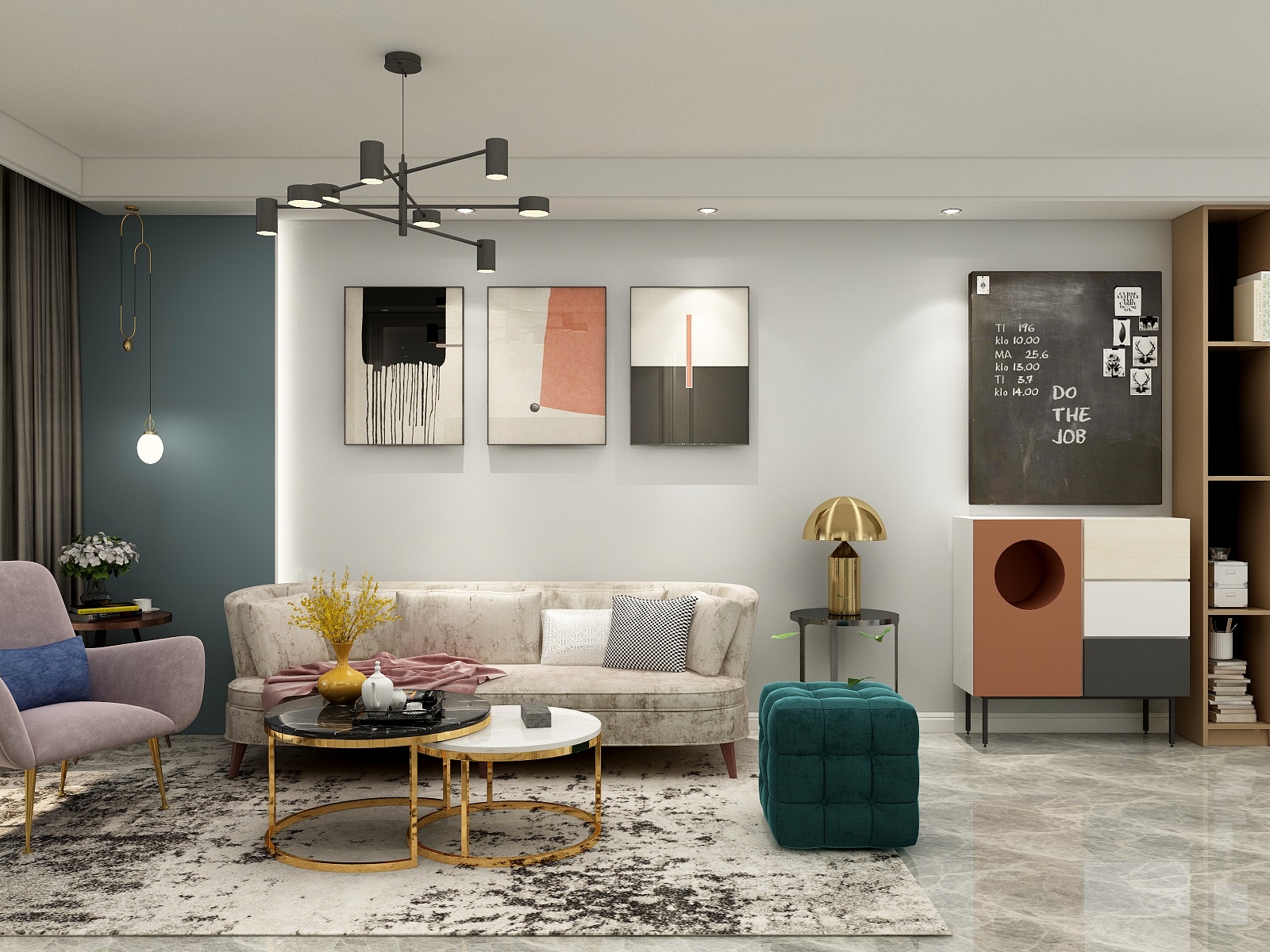 手绘未来式-现代轻奢-装修设计方案