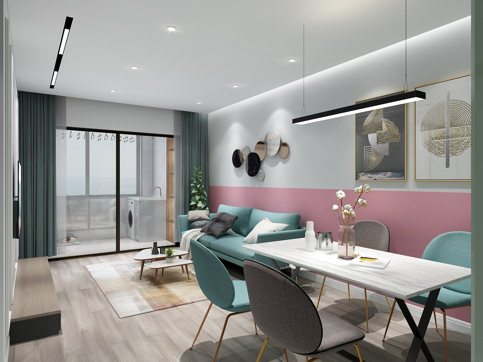 茹立松-德信海德公园83.00㎡A2’3室2厅1卫1厨-装修设计方案