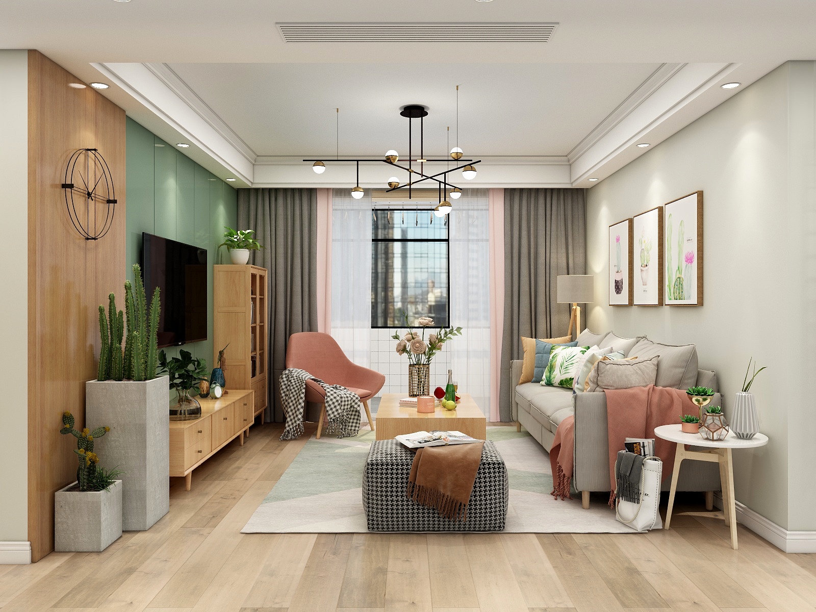 余热一柠檬设计-106平北欧二居室-副本-装修设计方案