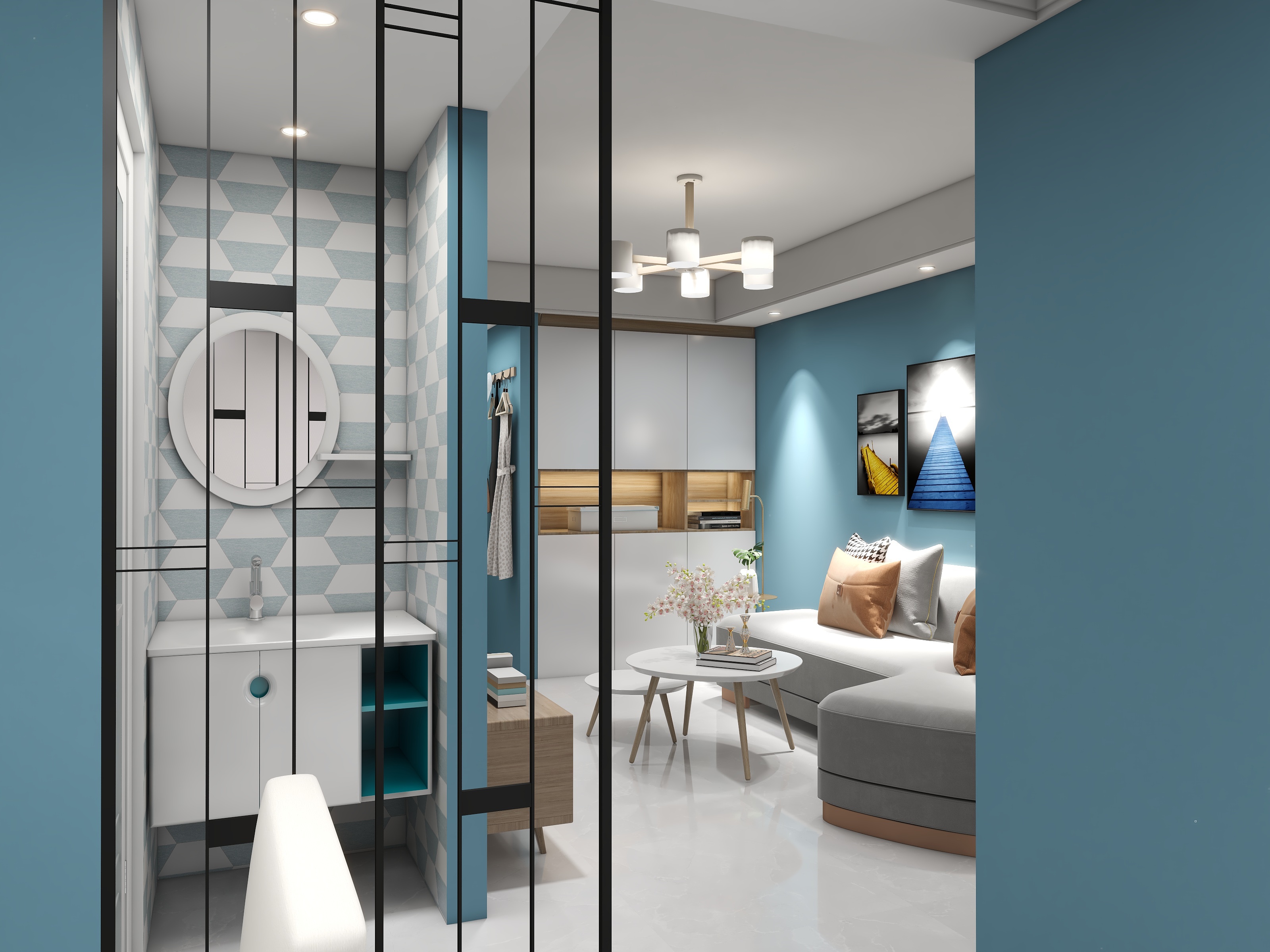 刘伟亮-快搭智能设计50平方户型-装修设计方案