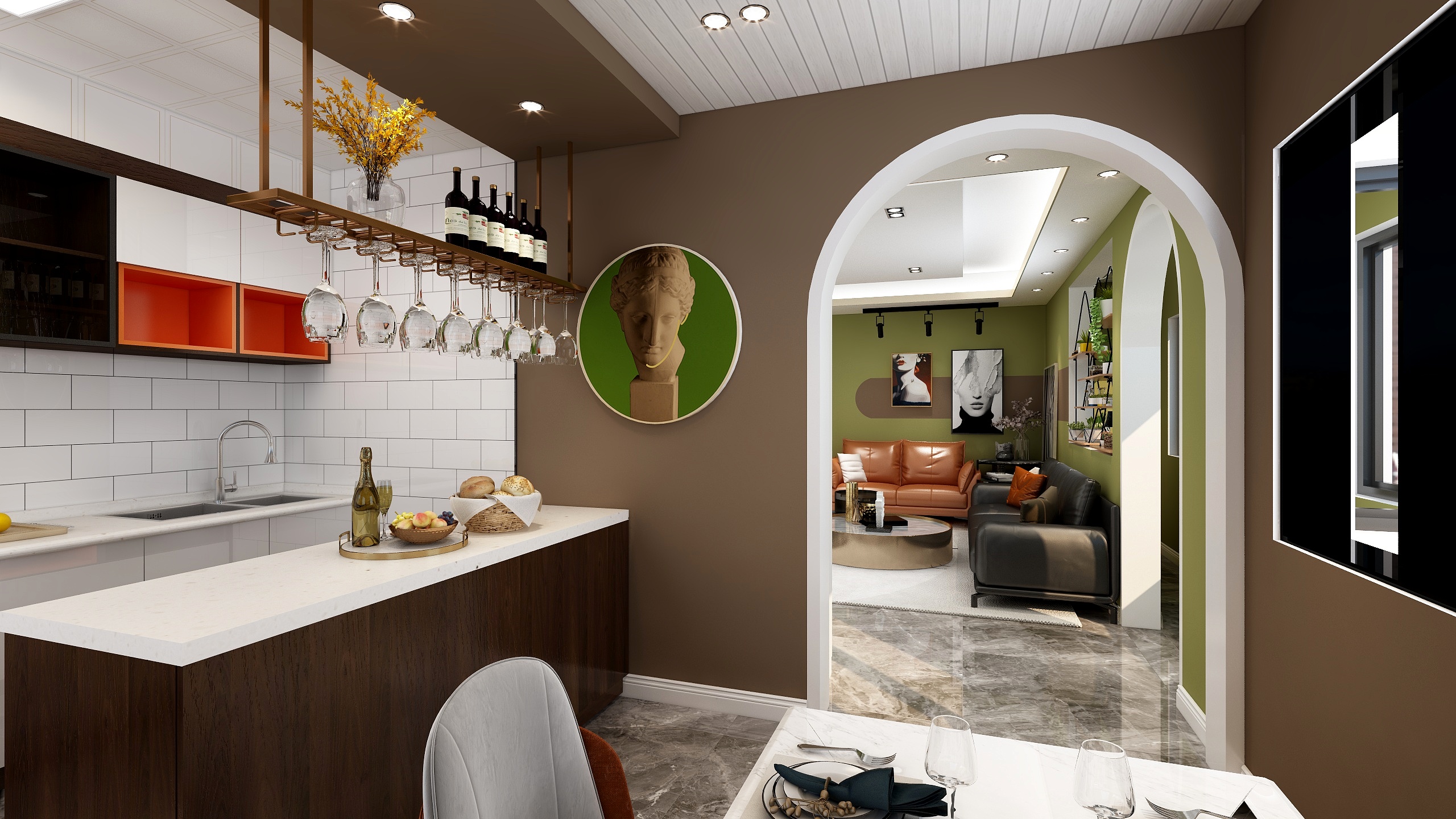 M-室内设计-混搭客餐厅装修效果图