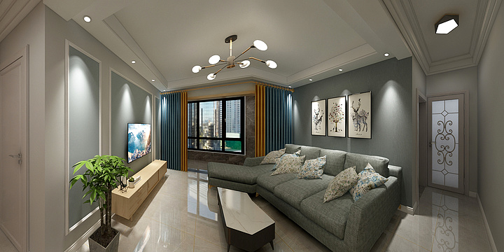 芙莱设计-碧海方舟洪女士-装修设计方案