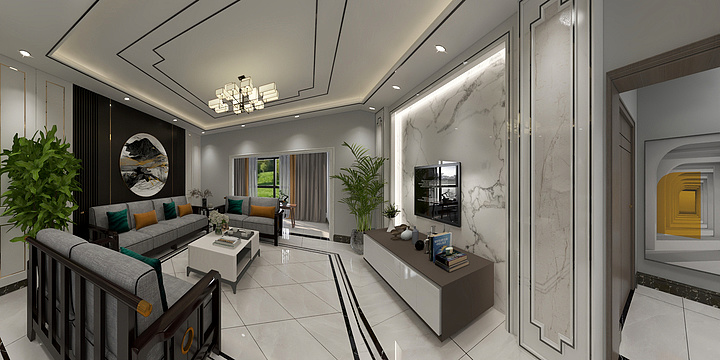 龘粑粑-太阳城4-4-607-装修设计方案