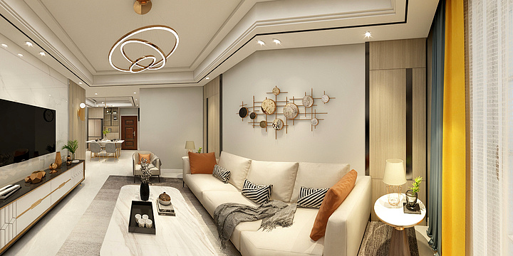 luowen效果图表现-银湖雅居-装修设计方案