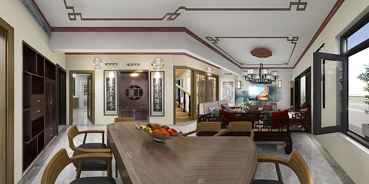 书香非花-一层平面图（12号）-装修设计方案