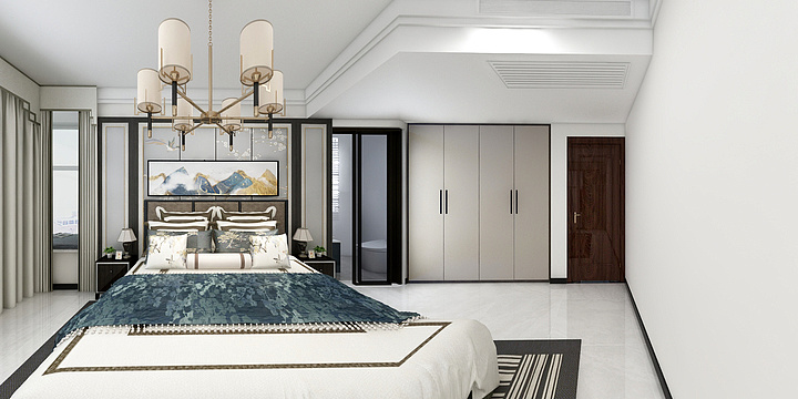 圣唐钰都装饰-世纪尚苑160平新中式-装修设计方案