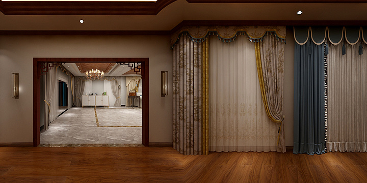 aw99-窗帘店-装修设计方案