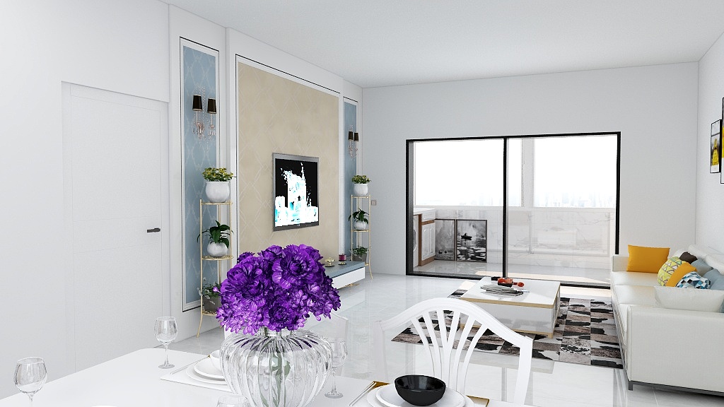 A成品窗帘厂家-滨海海滨景园-装修设计方案