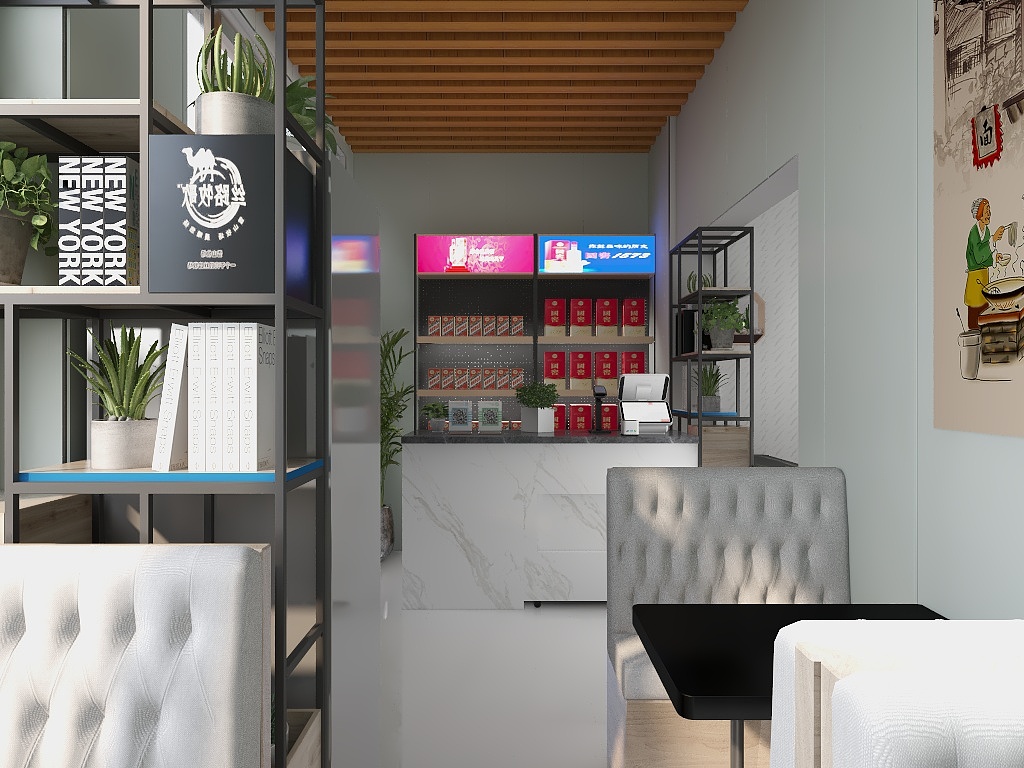 点指间-银河湾餐厅-装修设计方案