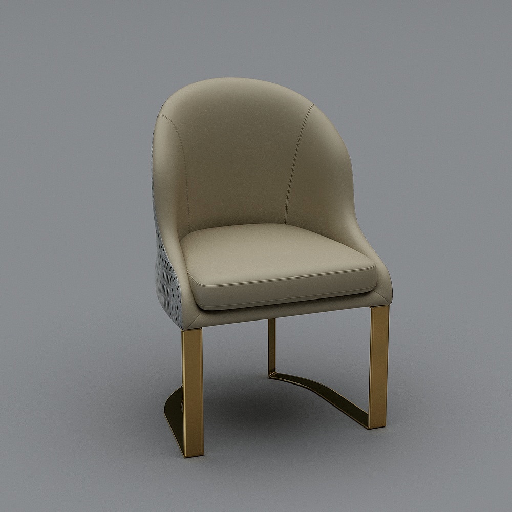QS-CT1909-餐椅3D模型