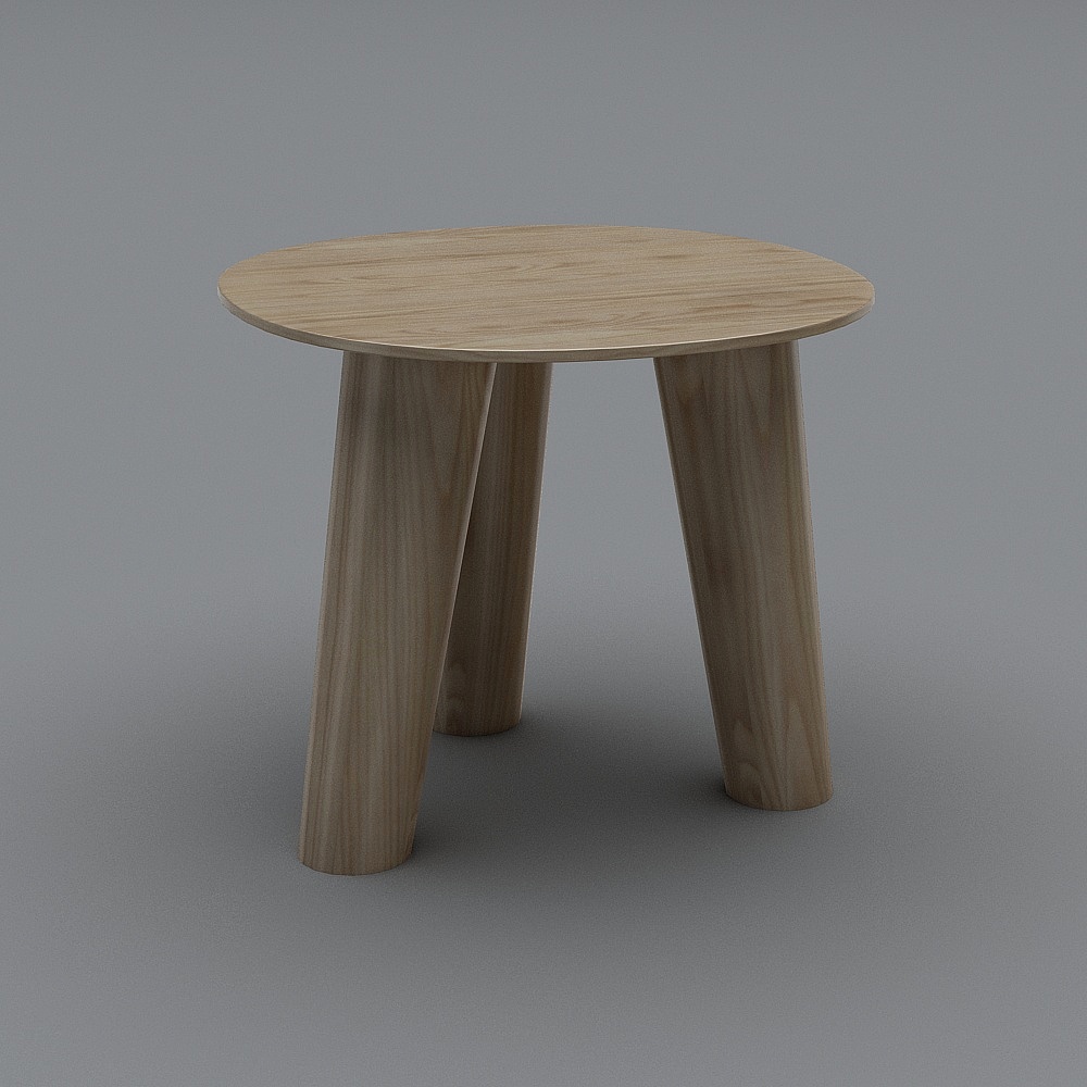 R202圆矮凳3D模型