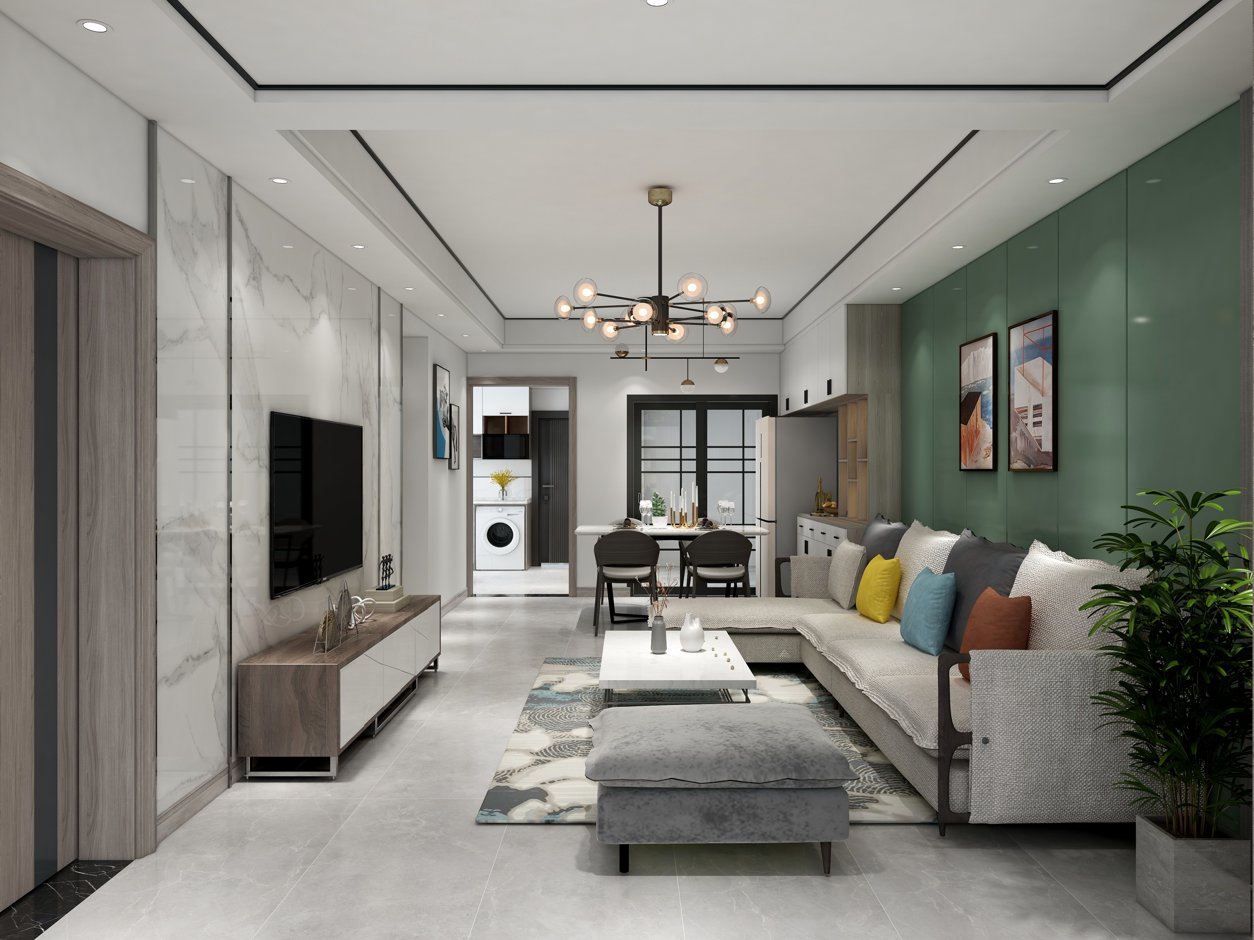 HRI4-巴合金典109㎡【现代】-装修设计方案