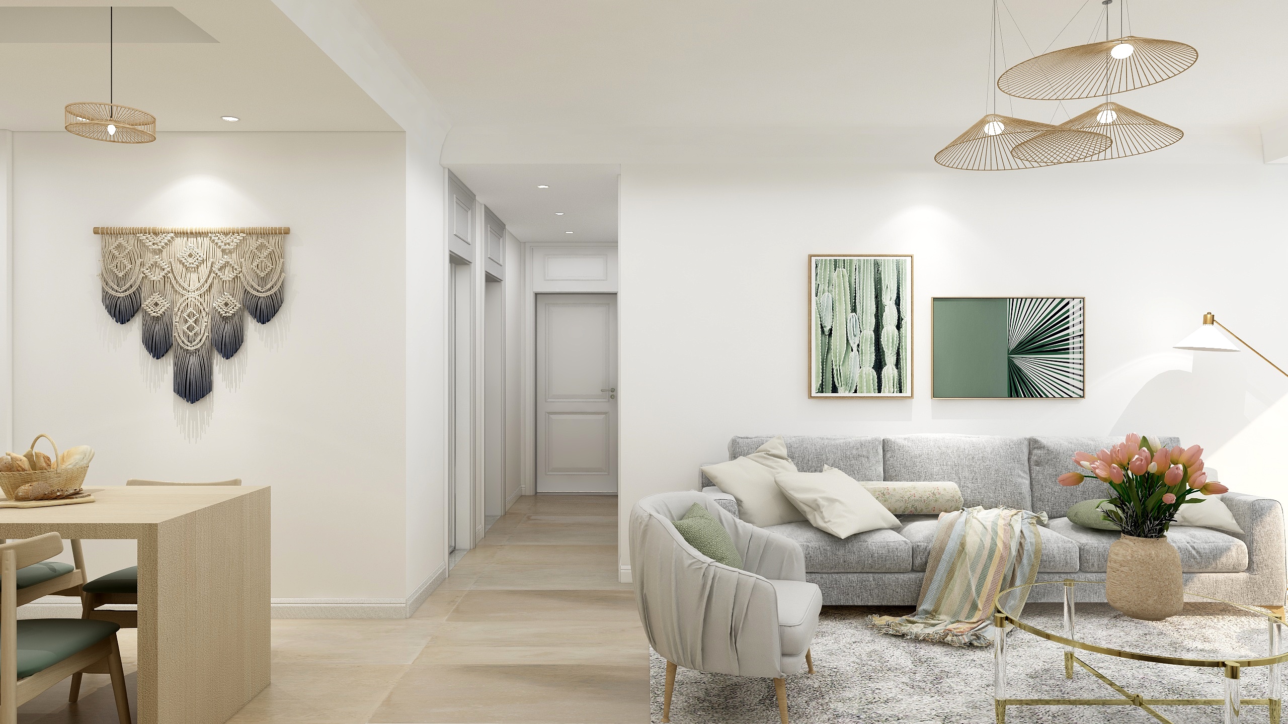 Free..-109平北欧三居装修效果图