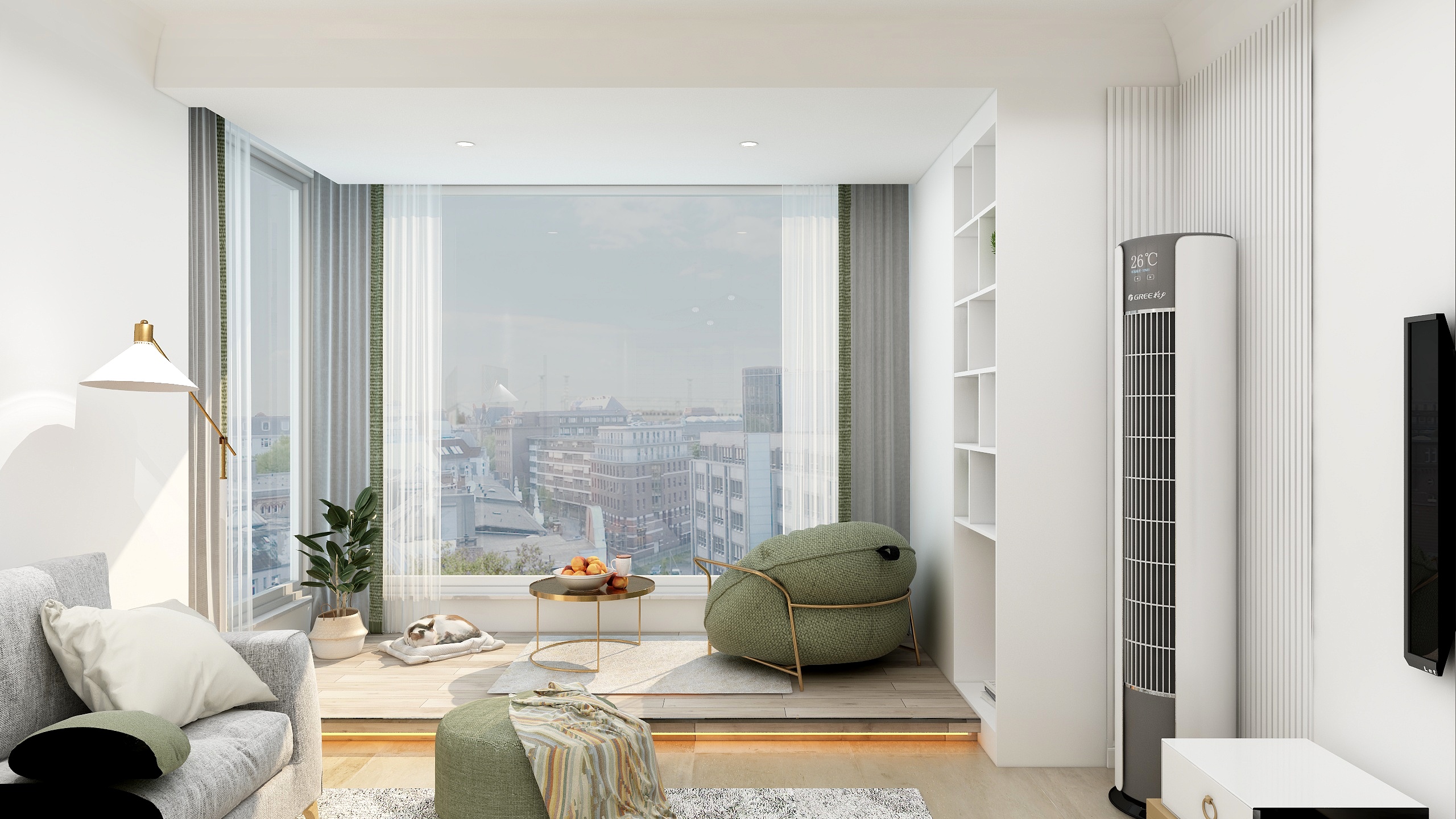 Free..-109平北欧三居装修效果图