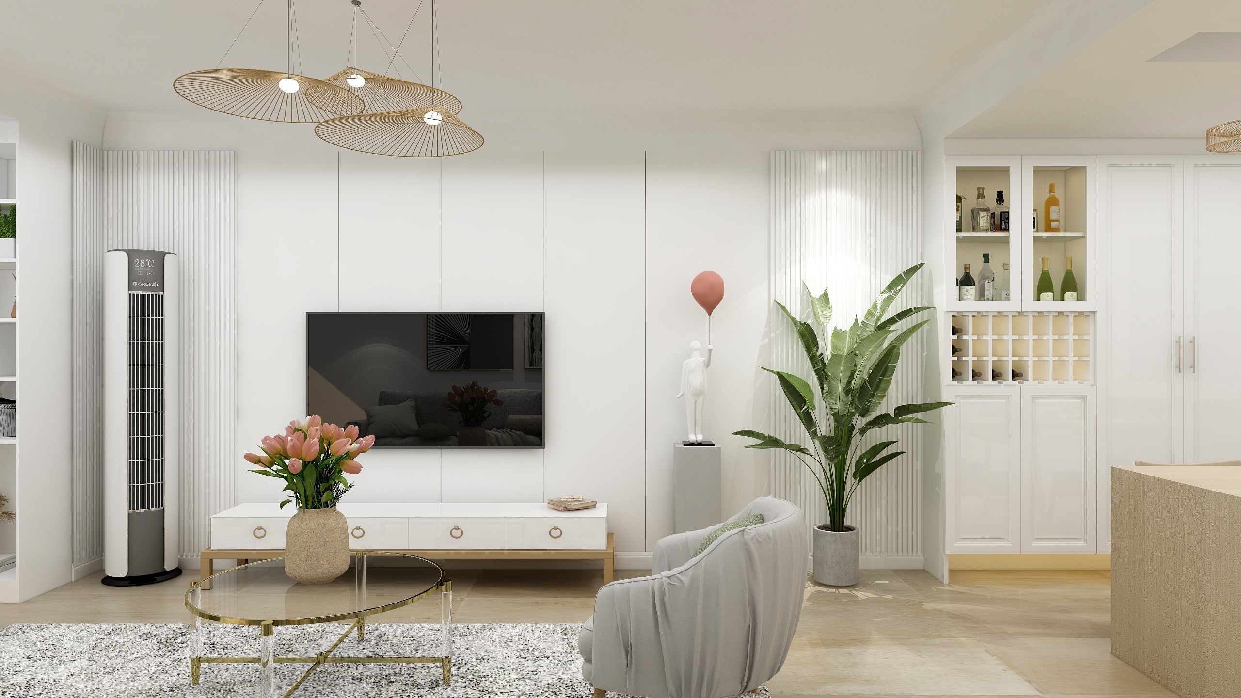 Free..-盐系北欧三居-装修设计方案