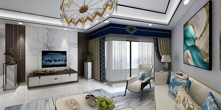 设计陈c-高新钦园(新中式）-装修设计方案